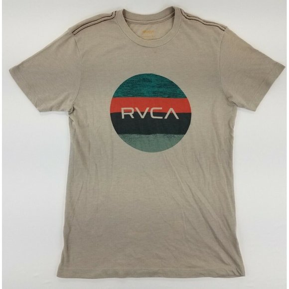 RVCA Other - RVCA Official Men's Size S "Balance of Opposites" Vintage Dye Beige T-Shirt B6